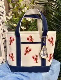 Image 3 of Lobster Tote - Small/Blue