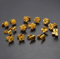 24k flowers & butterfly earrings 