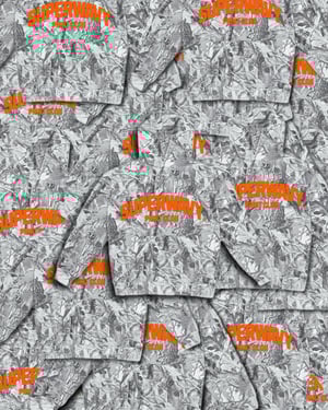 Image of SUPERWAVY® RETRO FLOURECENT ORANGE CAMO HOODIE 