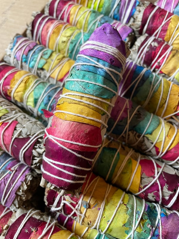 Image of Rainbow Rose Sage Stick