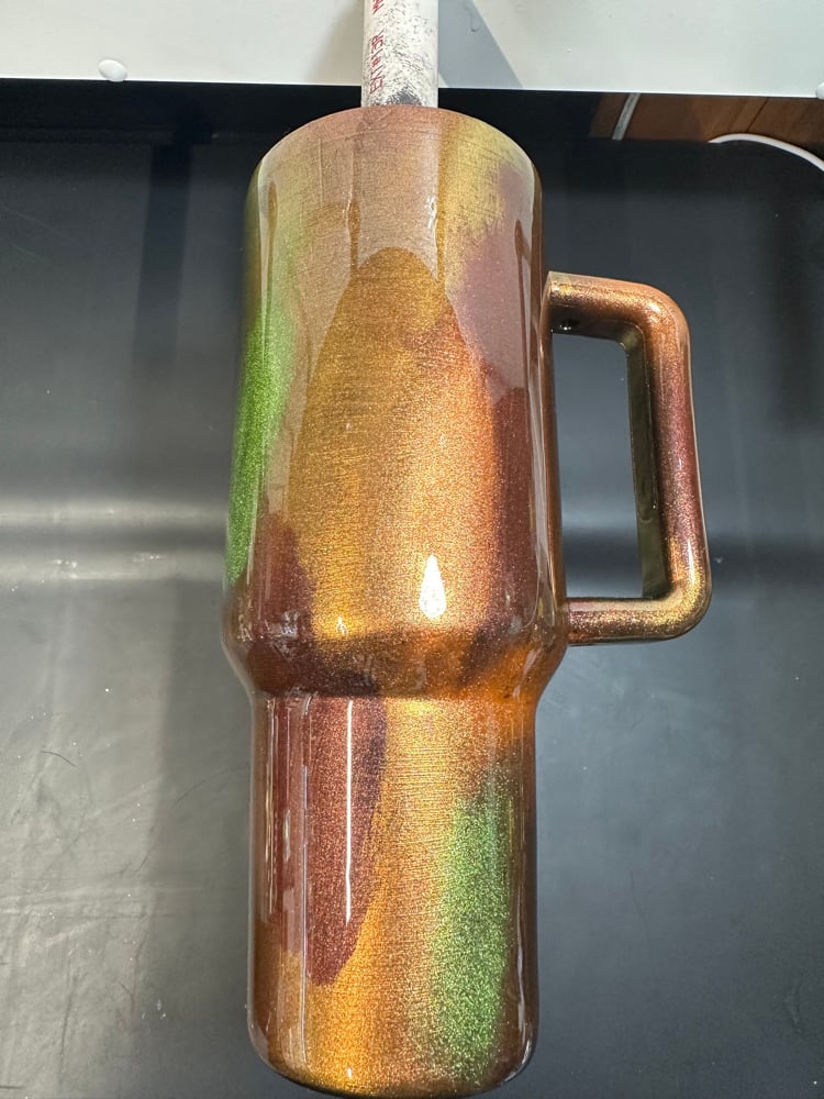 Image of 40oz orange red green 