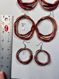 Image 3 of Worm Hoop Earrings