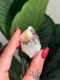 Image 1 of COPPER X MALACHITE STAINED QUARTZ -MOROCCO- R