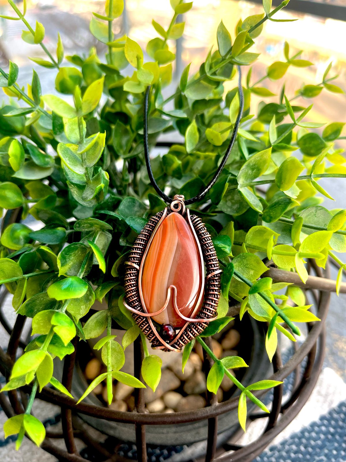 Carnelian // Garnet Pendant | earthwindwire