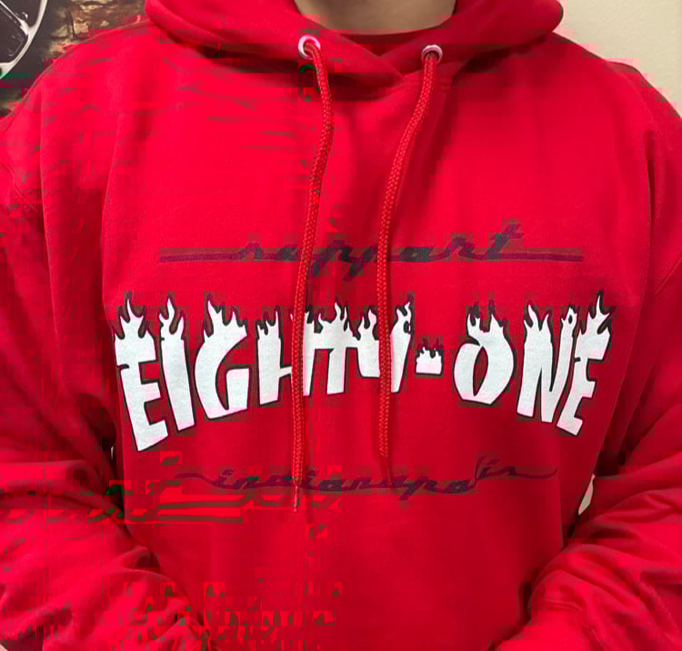 Image of RED New Support Hoodie ‘26