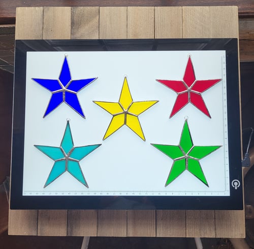 Image of Opaque Solid Star-stained glass