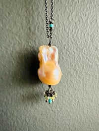 Image 2 of Treasure of the Sea pearl fringe necklace 2