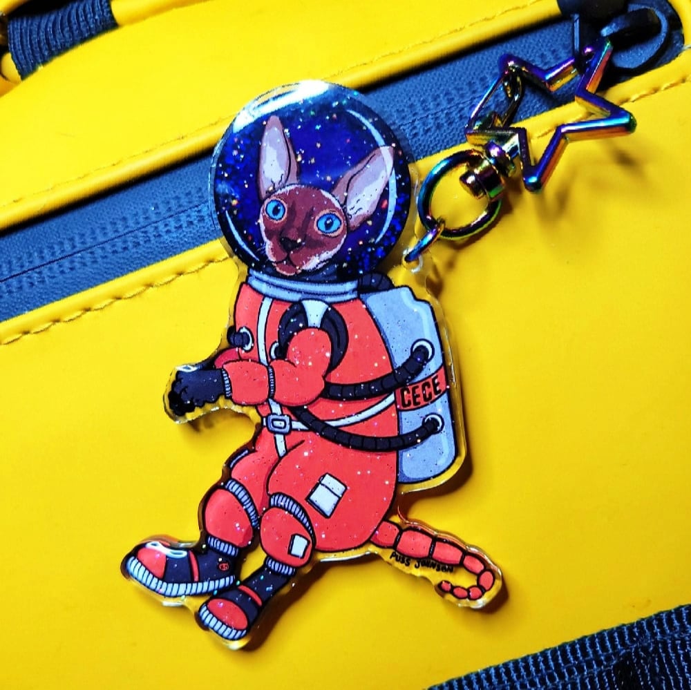 CECE Spacecat keyring!