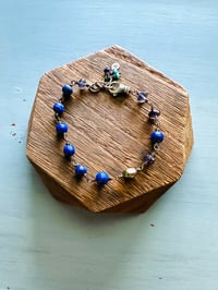 Image 18 of lapis and iolite charm bracelet