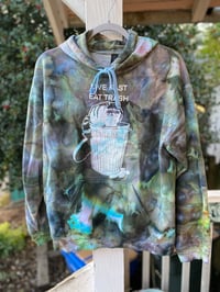 Image 1 of MEDUIM Live Fast Eat Trash Tie Dye Hoodie 1