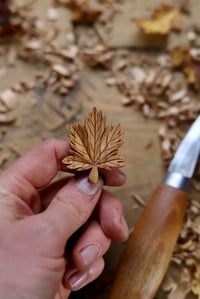 Image 8 of Maple Leaf Pendant Necklace. 
