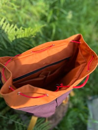 Image 4 of Colour Block Lidded Back Pack