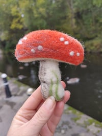 Image 2 of Felted Toadstool Brooch 