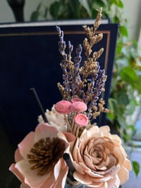 Image 3 of Blush and Cocoa Floral Reed Diffuser