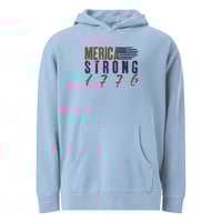Image 1 of Merica Strong 1775 Embroidered - Unisex pigment-dyed hoodie from PatriotsCo.com