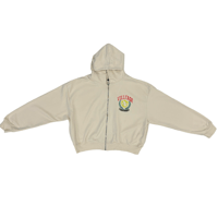 Image 4 of Villi'age Collegiate Crop Zip Hoodie 