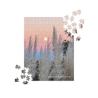 Image 1 of Full Moon and Pampas Grass - Jigsaw Puzzle - 252 Pieces