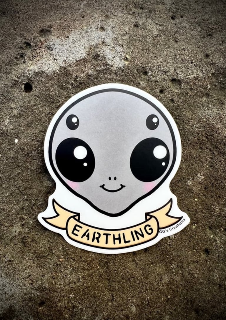 Alien sticker