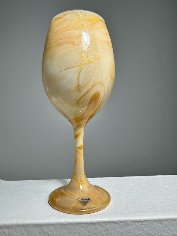 Image of Personalized Goblet Wine Glass