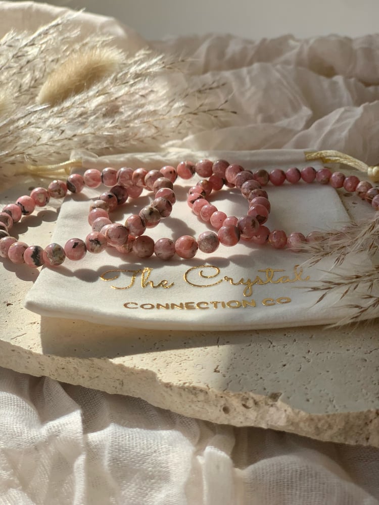 Image of Rhodochrosite Bracelets sml beads