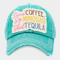 Image 3 of Drink Coffee, Sip Mimosas, Shoot Tequila Vintage Baseball Cap