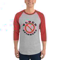 Image 4 of "No Block Spinners" 3/4 sleeve raglan shirt