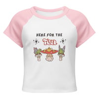 Image 2 of "Here for the Tea" Micro Baby Tee