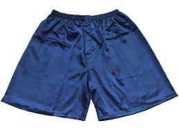 NAVY SILK BOXERS