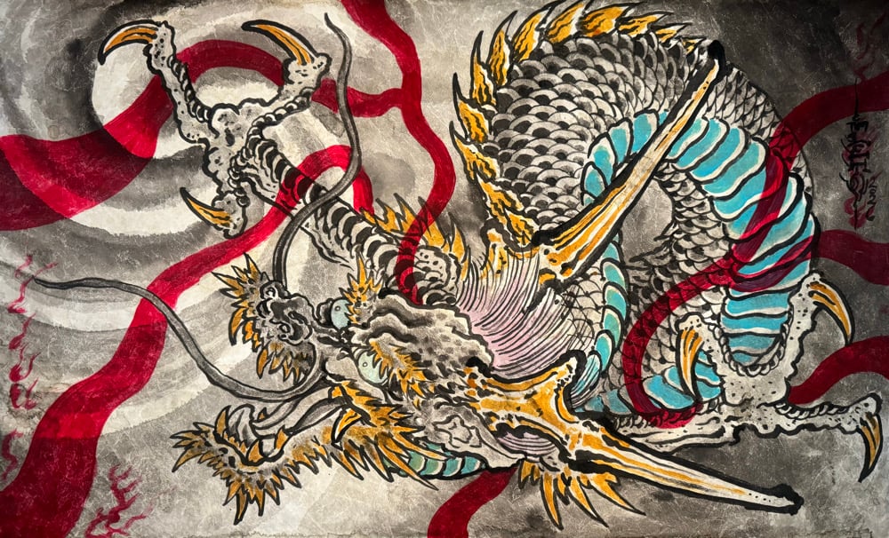 Image of Tim Lehi “Dragon 3” Original Art