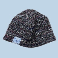 Image 1 of PINK AND GREY KNIT BEANIE
