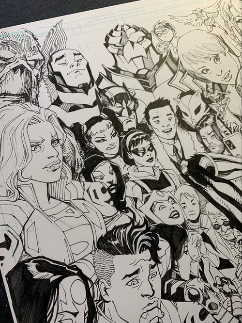 Image of ACTION COMICS COVER AAPI MONTH VARIANT original art