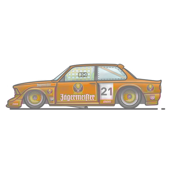 Image of BMW E21 Retro RaceCar