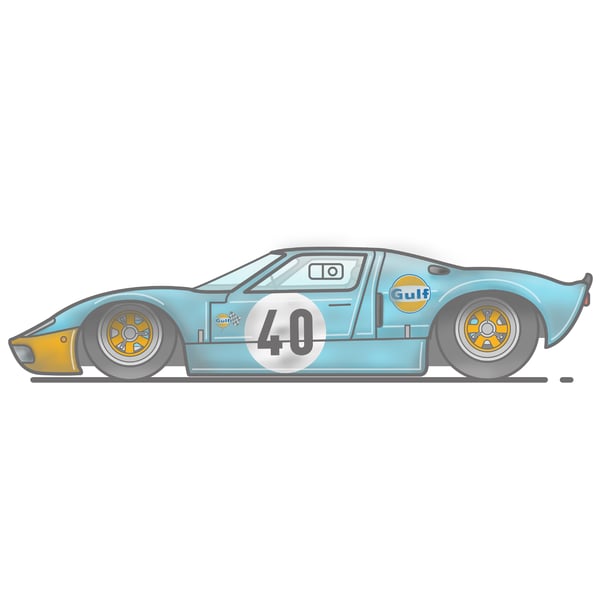 Image of Ford GT40 RaceCar