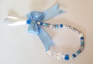 Image of dummy / toy clip  you choose colour and name 