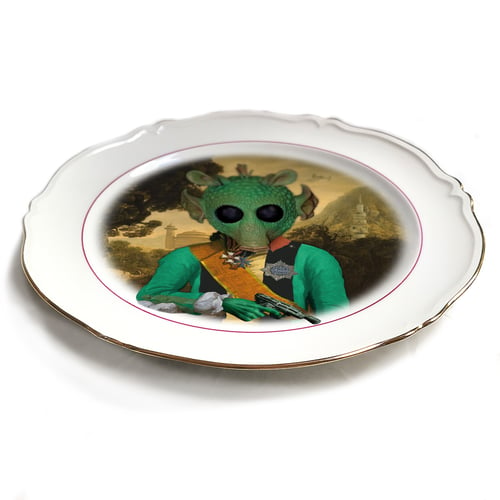 Image of Lord Greedo - Vintage French porcelain Plate - #0485