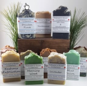 Image of Topher's Old Fashionsed Rustic Premium soaps - 3 pack (incl shipping Can & US)