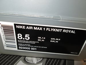 Image of Air Max 1 Flyknit Royal "Arthur Huang"