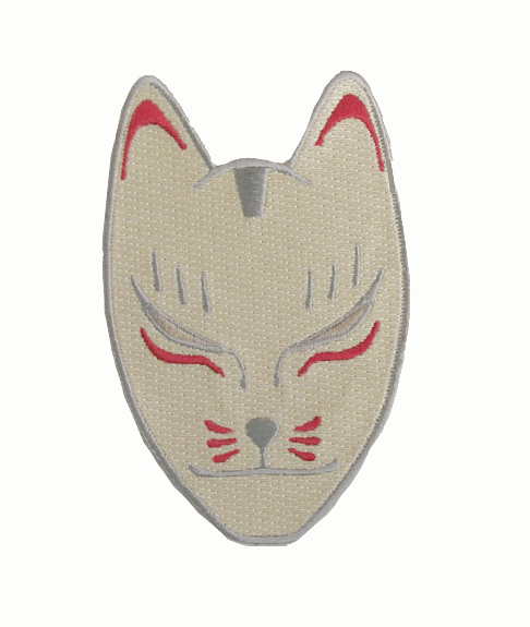 Image of Red Steel Kitsune Mask