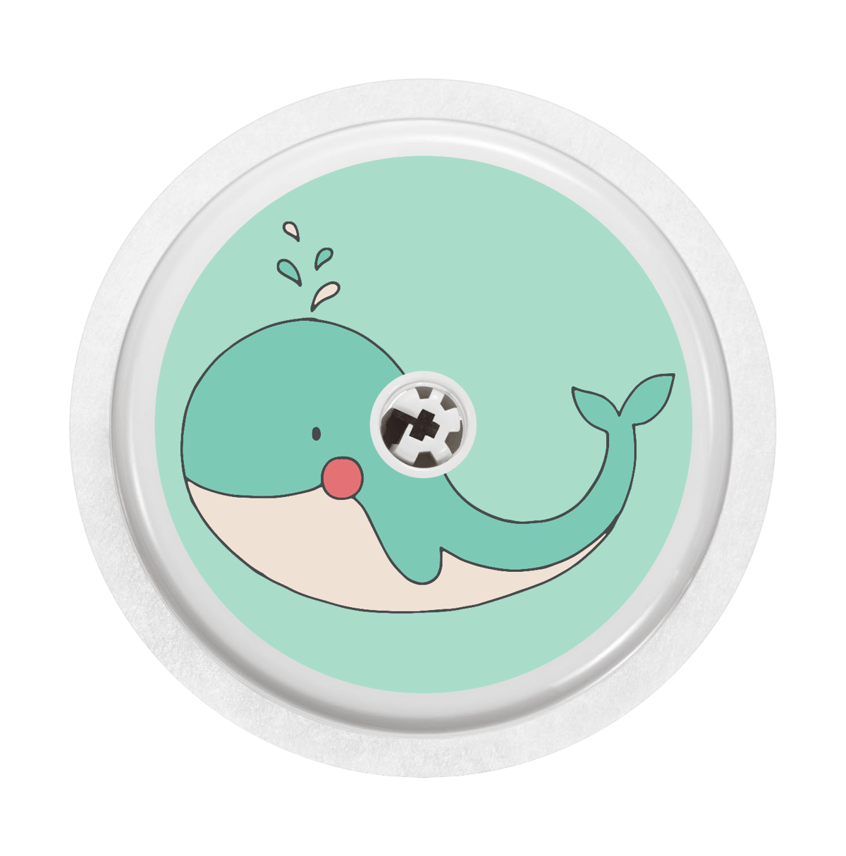 Image of Whale Freestyle Libre Sticker