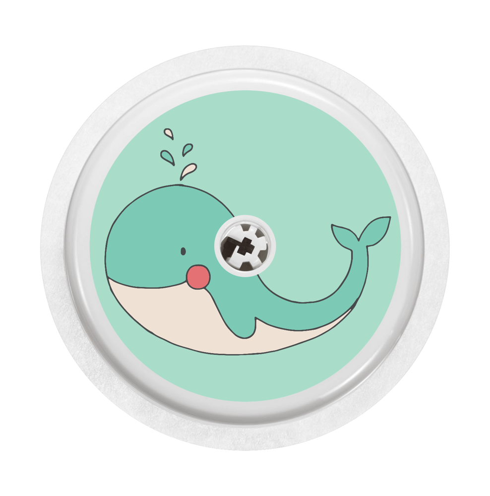 Image of Whale Freestyle Libre Sticker