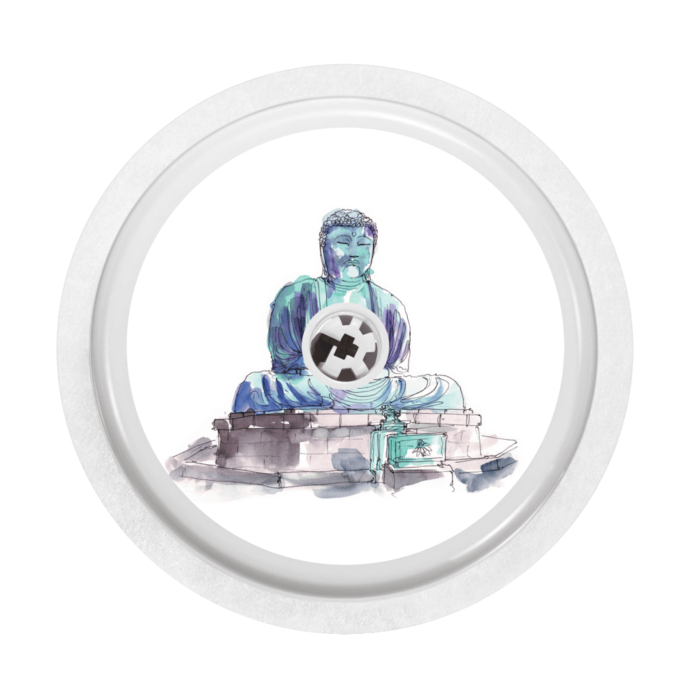 Image of Buddha Freestyle Libre Sticker