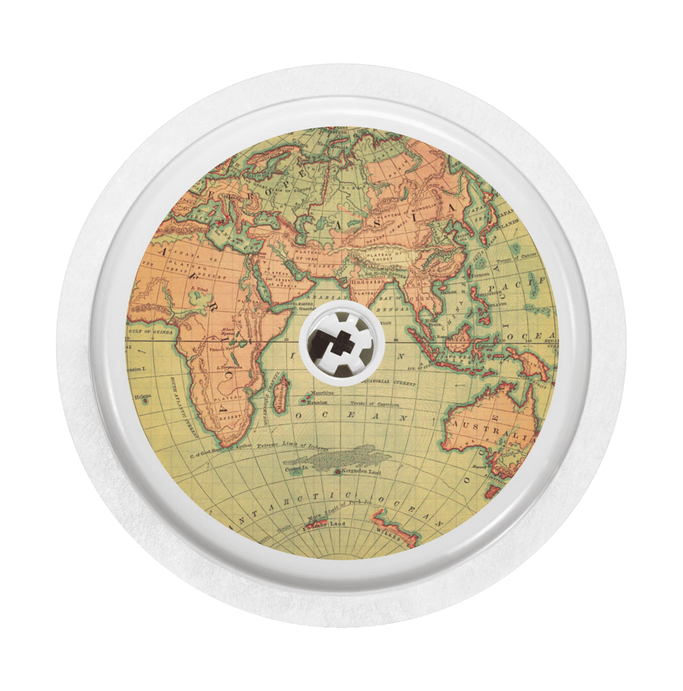 Image of Vintage Map Freestyle Libre Sticker