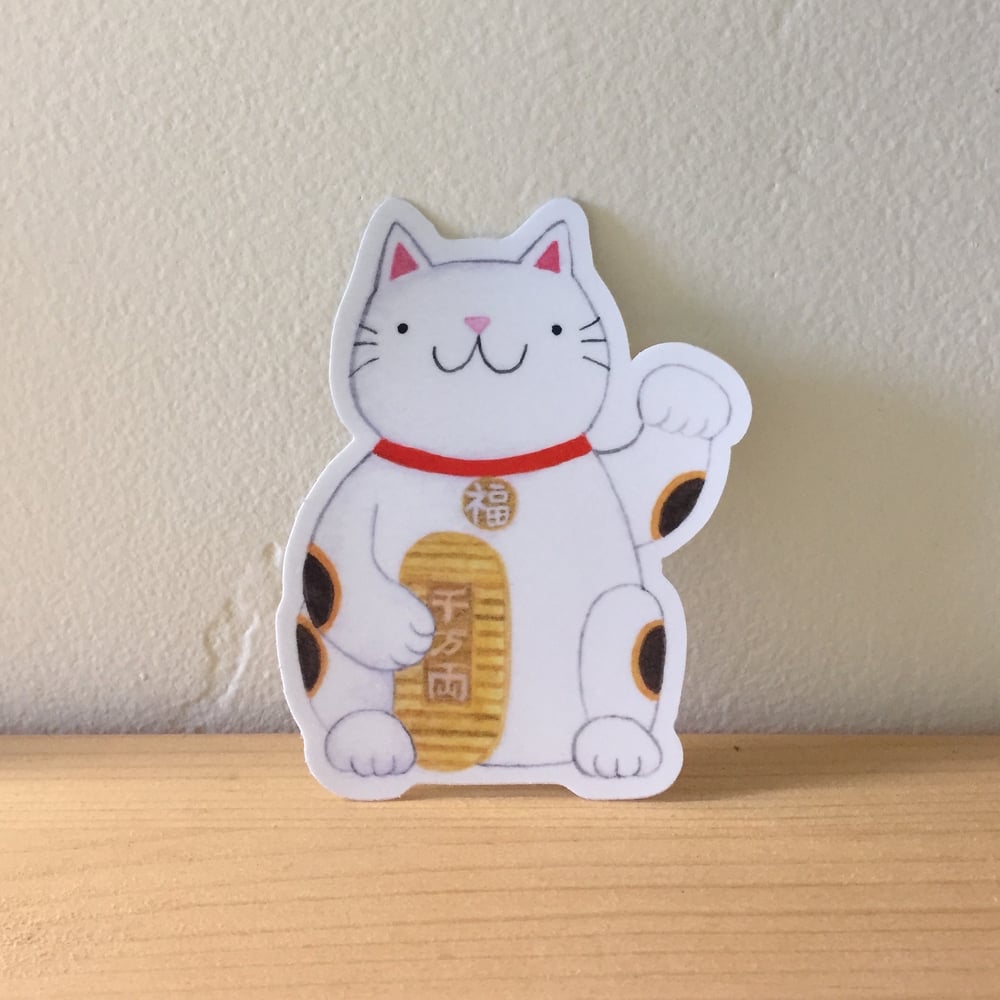 Image of lucky cat stickers