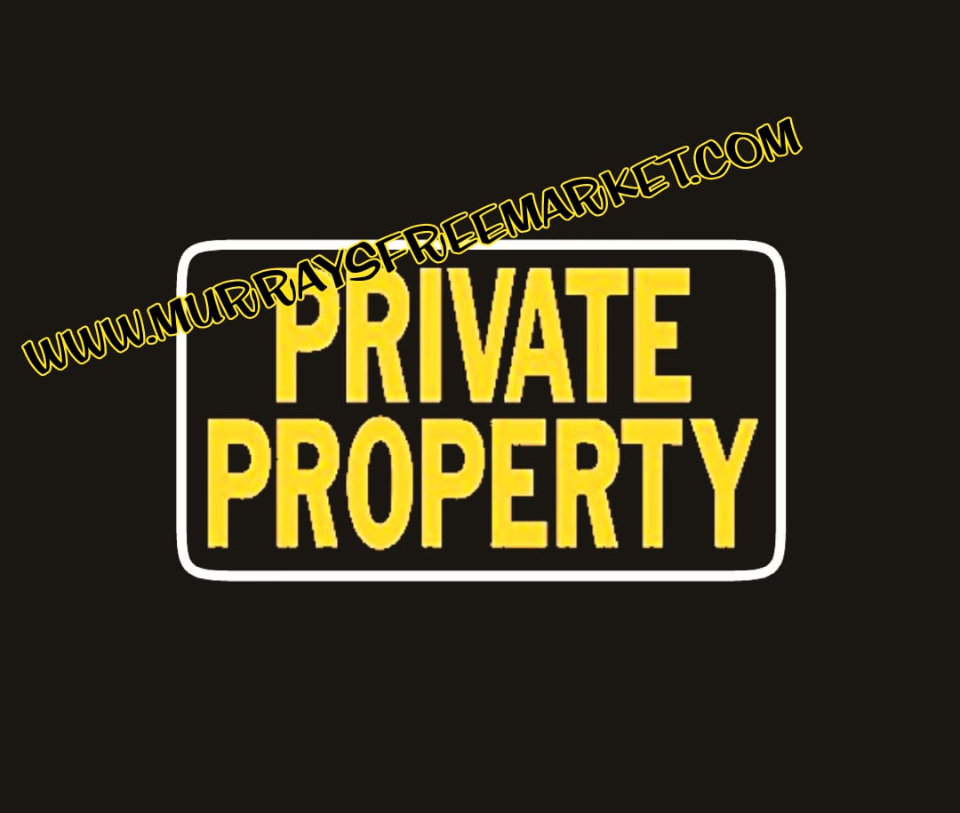 Image of Private Property Vinyl decal or HTV iron-on
