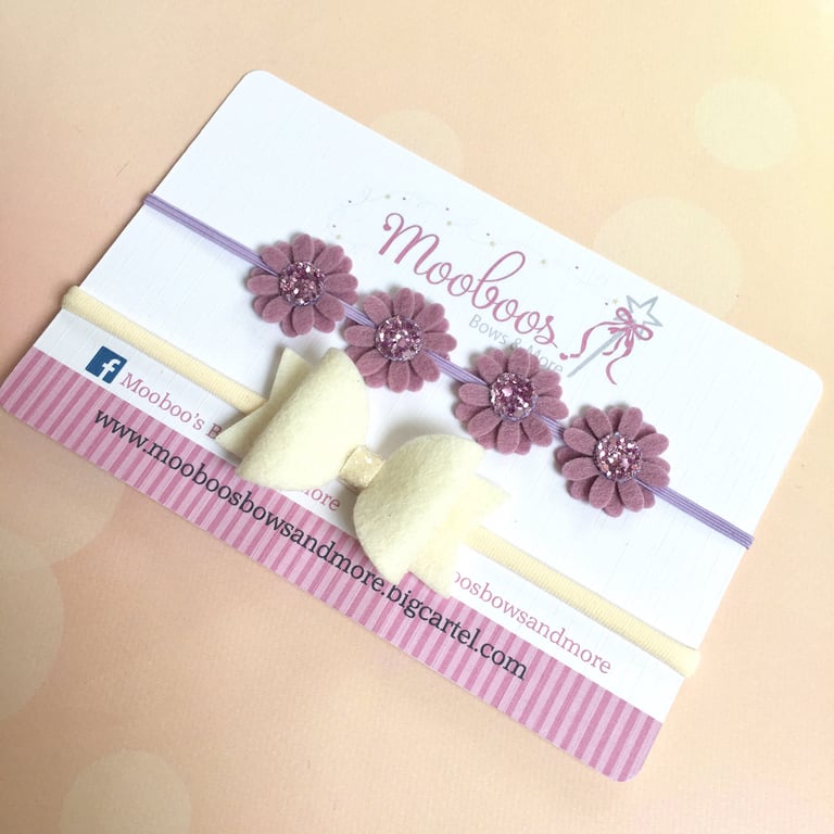 Daisies & bow gift set