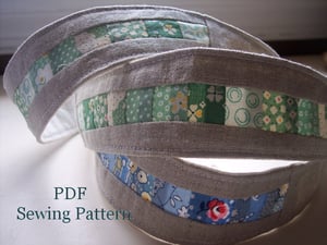 Image of Patchwork Headband PDF Pattern