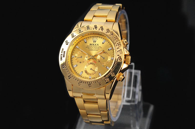 Image of Rolex daytona gold color replica