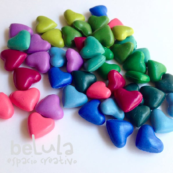 Image of Minilacre de colores en forma de corazón