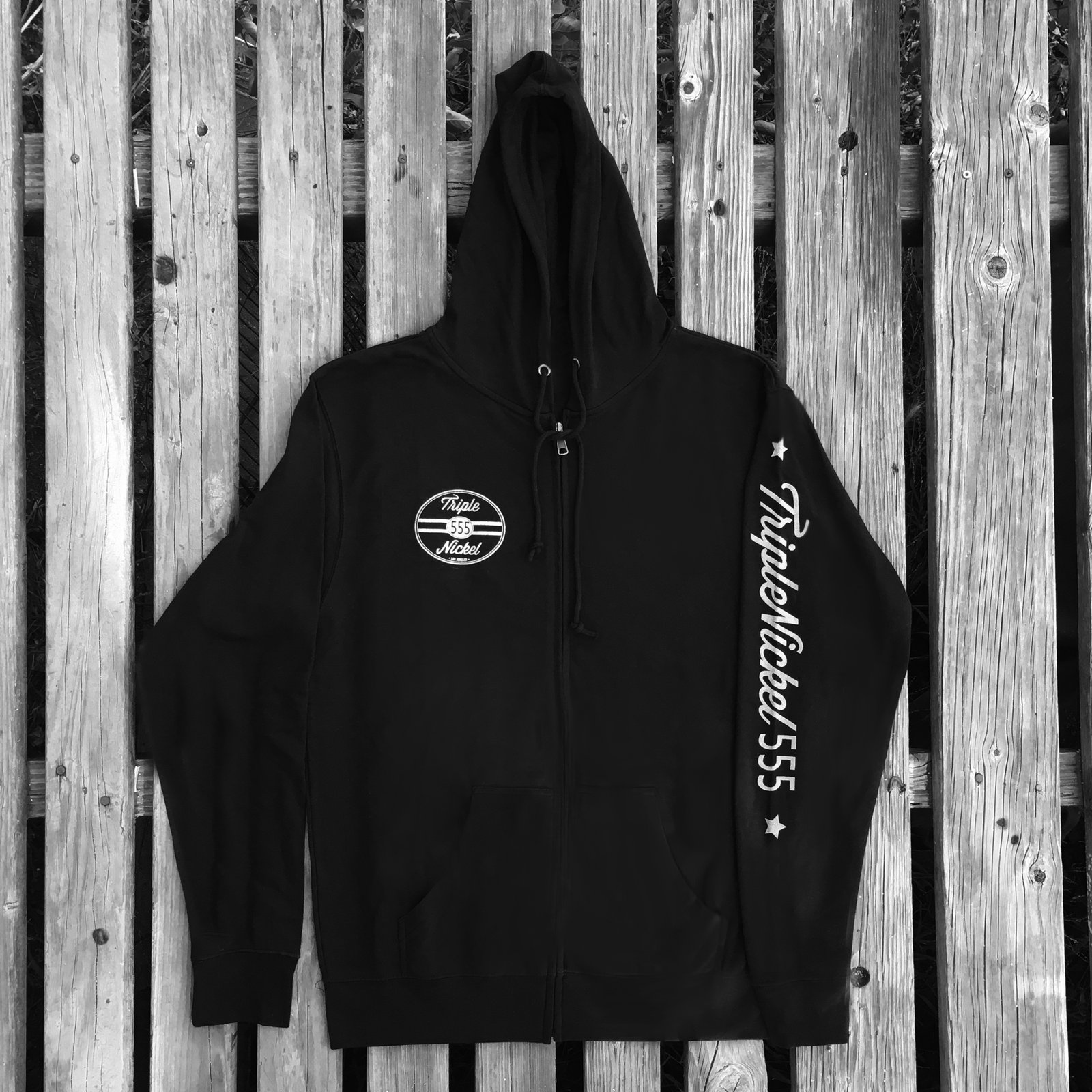 Triple Nickel 555 Zip-Up Hoodie / triplenickel555