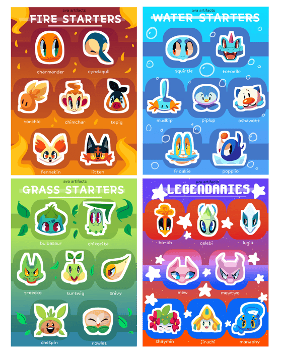 Image of Pokemon Sticker Sheets